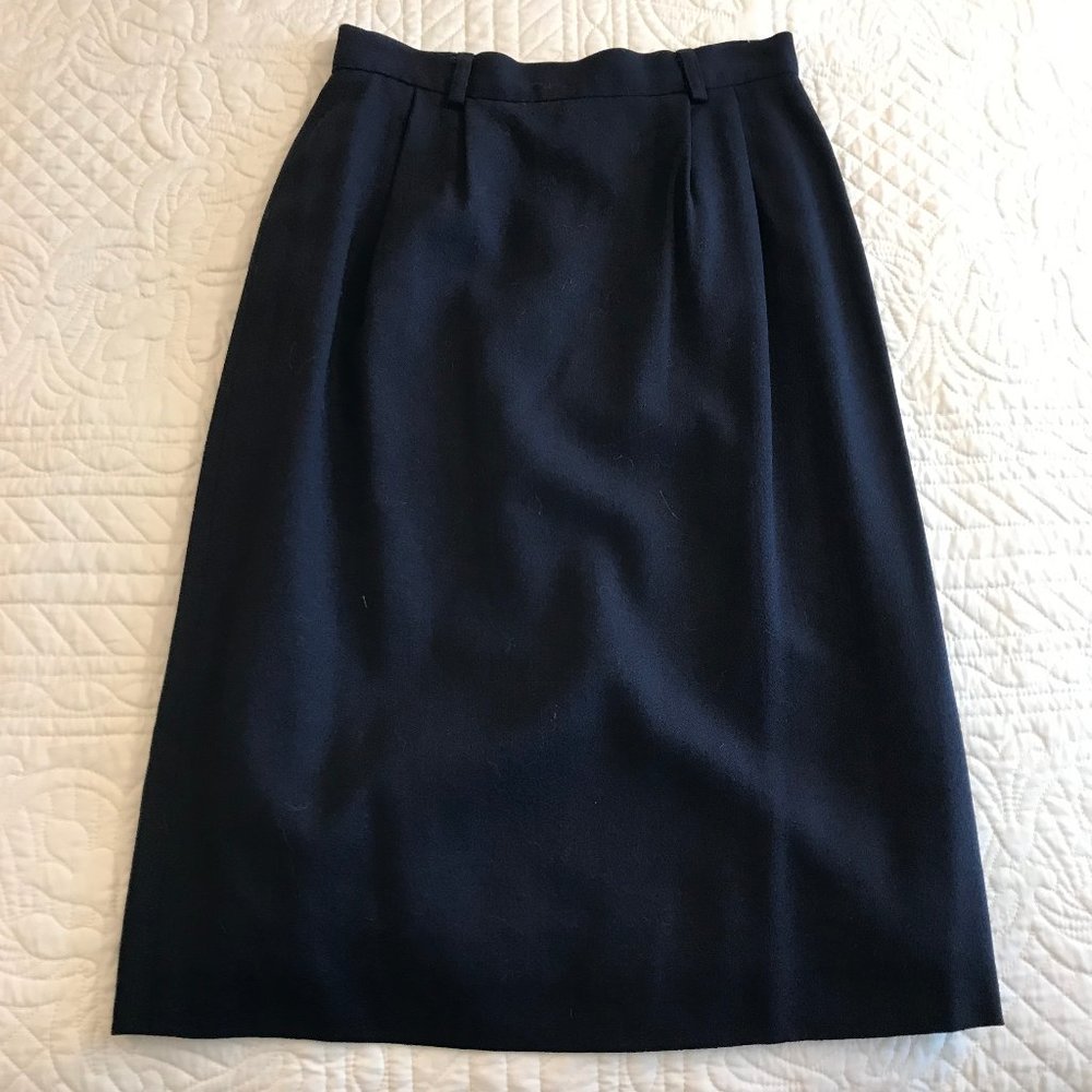 Classic Pencil Skirt in Navy by JH Collectibles